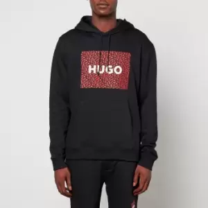 Image of HUGO Dreeman Cotton-Jersey Hoodie - L