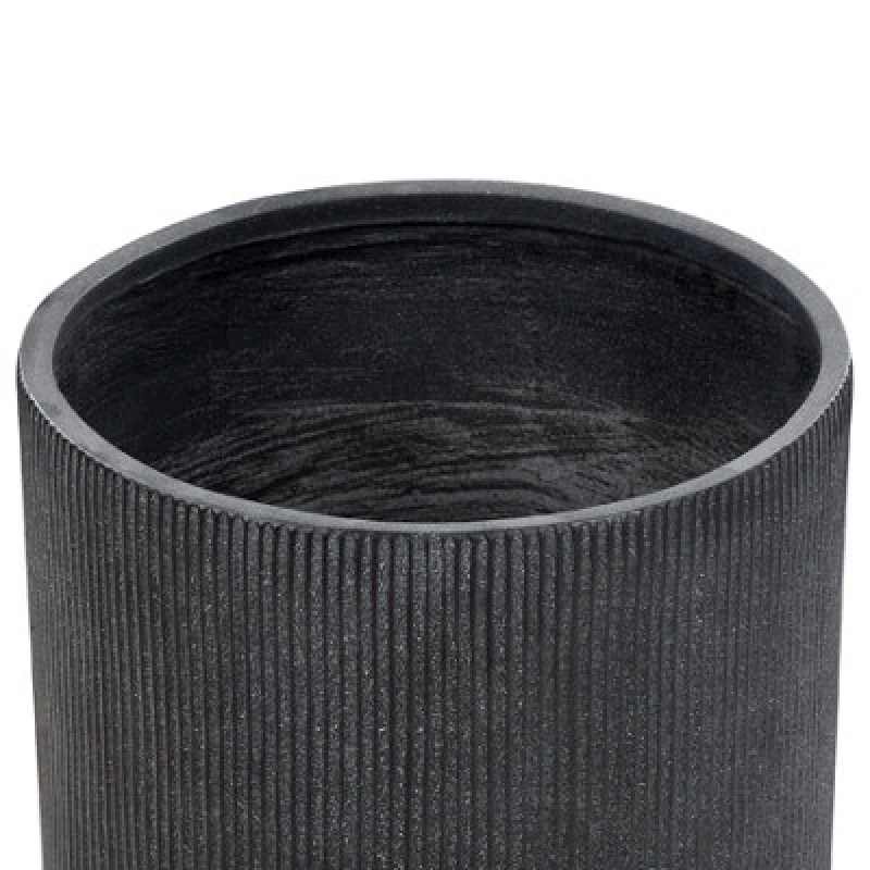 Image of Beliani Plant Pot Oreoi 55cm Graphite Grey