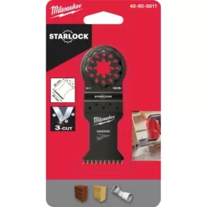 image of Milwaukee Starlock Oscillating Multi Tool Plunge Saw Blade 35mm Pack of 1