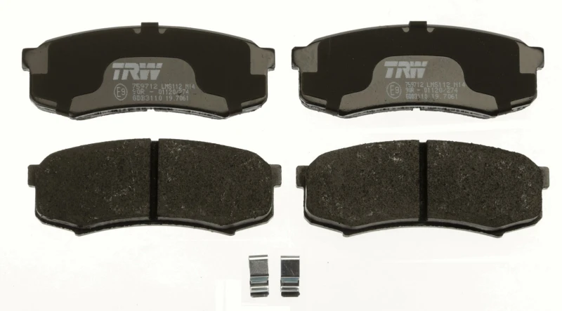 Image of TRW GDB3110 Brake pad set with acoustic wear warning, with accessories Brake Pad Set,disc brake (402)