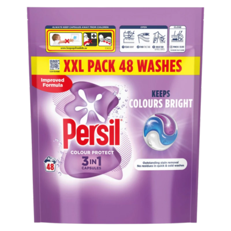 Image of Persil 3-in-1 Colour Protect Washing Tabs - 48 pcs 523408