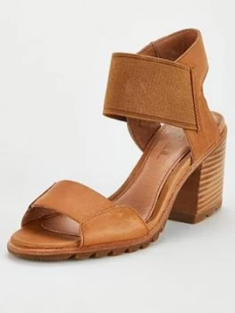 image of Sorel Nadia Block Heeled Sandal - Brown