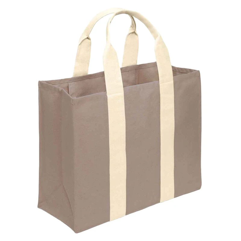 Image of Brand Lab Womens Wrap Canvas Tote Bag in Beige Beige Female One Size