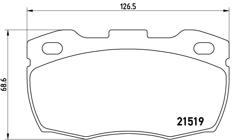 Image of BREMBO Brake pad set BREMBO P 44 015