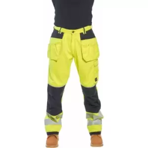Image of Portwest - T501 YELLOW BLACK 30 REGULAR - Yellow/Black
