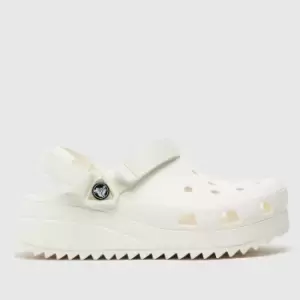 image of Crocs White Classic Hiker Sandals