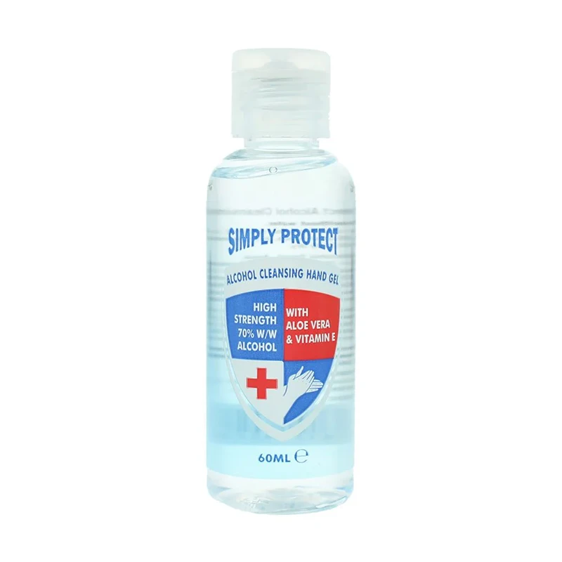 Image of Simply Protect 70% Alcohol Hand Sanitising Gel 60ml