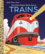 Image of my little golden book about trains