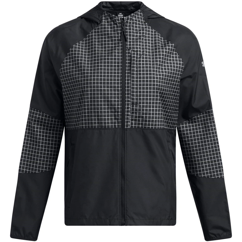 Image of Under Armour Womens Launch Elite Water-Resistant Four-Way Stretch Performance Running Jacket Black female 8 (XS)