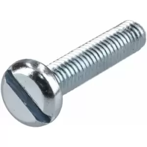 Image of R-tech - 337021 Slotted Pan Head Machine Screws bzp M4 20mm - Pack Of 100