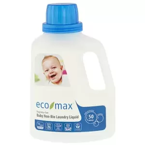 image of Eco-Max Baby Non-Bio Laundry Liquid - Fragrance-Free (50 washes)