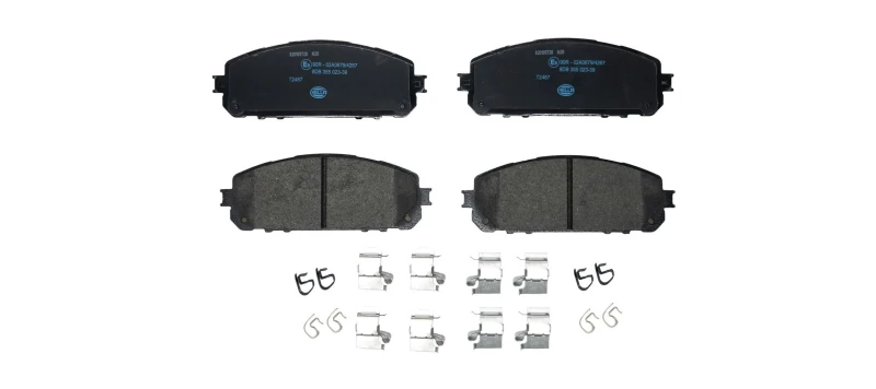 Image of HELLA Brake pad set HELLA 8DB 355 023-391