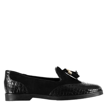 image of Linea Tassel Shoes - Black