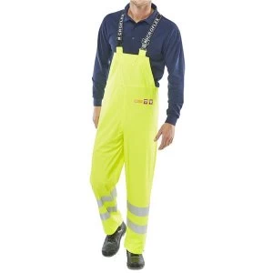 Image of Click Fireretardant XXXLarge Fire Retardant Protective Trousers and Bib Yellow