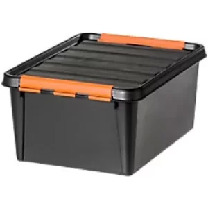 image of SmartStore Pro Storage Box 3191090 With Lid 14 L Black 156 x 245 x 327 mm