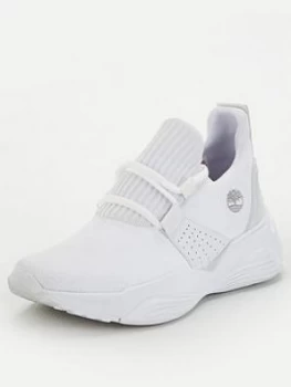Image of Timberland Emerald Bay Knit Sneaker Trainer - White, Size 5, Women