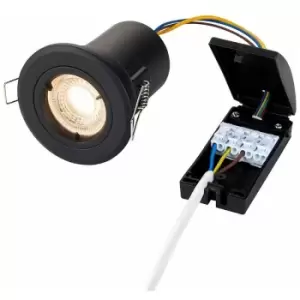 Image of Saxby Lighting - Saxby ShieldPLUS Indoor Recessed Fixed Matt Black Paint