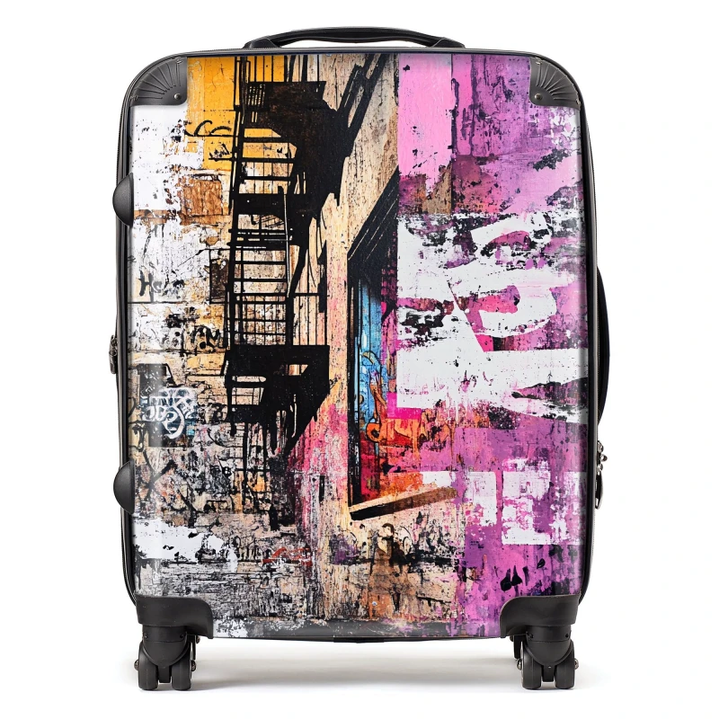 Image of Designer Luggage Jasper Reed: 00022 Suitcase Size: Large Multicolor Unisex Large