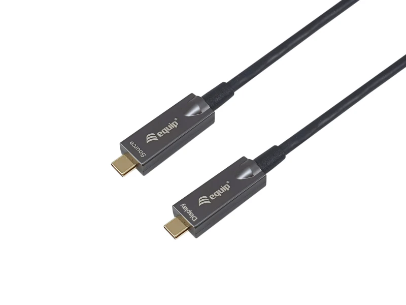 Image of Equip USB-C to C Active Optical Cable. M/M. 5.0m. PD 60W. 4K/60Hz. 10G
