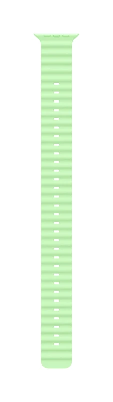 Image of Apple Apple Natural Titanium Finish Band Green Fluoroelastomer, Titanium MGCG4ZM/A