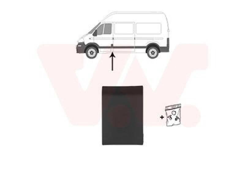 Image of VAN WEZEL Trim / Protective Strip, sidewall VAN WEZEL 4388415