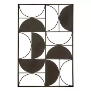 image of Interiors by PH Black Finish Semicircle Wall Art