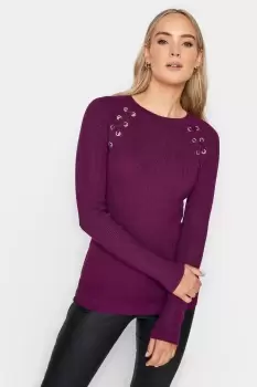 image of Tall Eyelet Lace Up Jumper