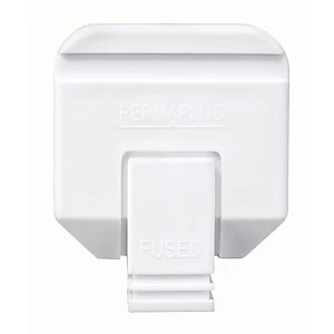 image of Masterplug 13A Heavy Duty Plug - White