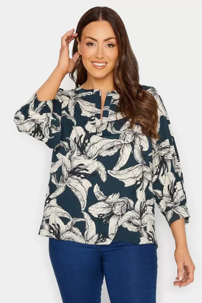 image of M&Co 3/4 Sleeve Blouse