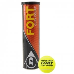 Image of Dunlop Fort Clay Court Tennis Balls - Yellow