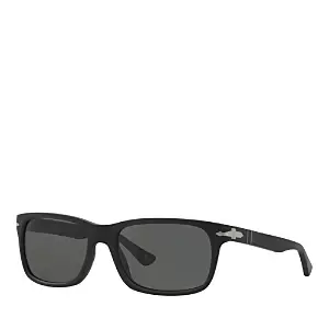 Persol Polarized Rectangle Sunglasses, 58mm