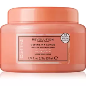 image of Revolution Haircare My Curls 1+2 Define My Curls Styling Cream For Wavy Hair 220 ml