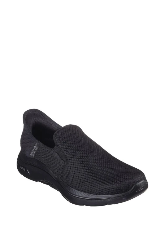 Image of Skechers Men GO WALK Arch Fit 2.0 Shoes in Black Size: 8 Black 8 Male 197627691510