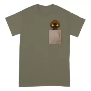 Image of Star Wars T-Shirt Jawa Pocket Print Size S
