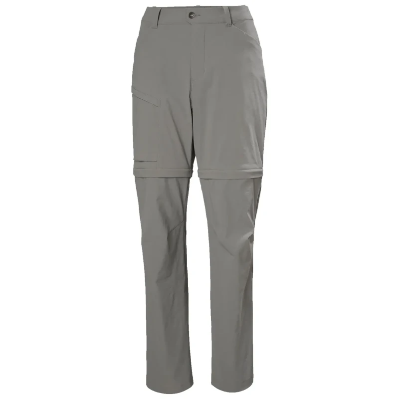 Image of Womens zip waterproof trousers Helly Hansen ELV Light Gris Female L