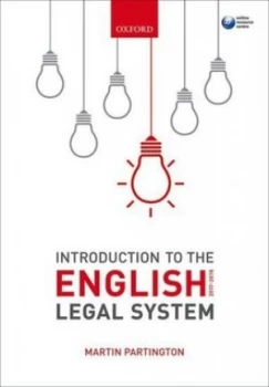 Image of Introduction to the English legal system 2017-2018 by Martin Partington