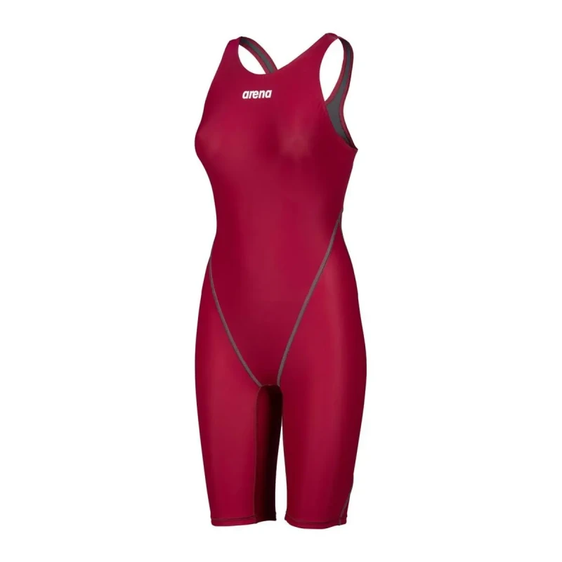 Image of Arena Womens Powerskin ST NEXT Open Back - Deep Red Size: 26 Red Female 26