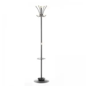 image of Coat & umbrella stand with 8 coat hooks and 8 umbrella hooks