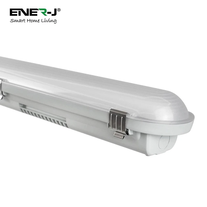 Image of ENER-J Pack of 4 Non Corrosive Waterproof Fitting 12m 40W 120 lumens per Watt in White White Unisex