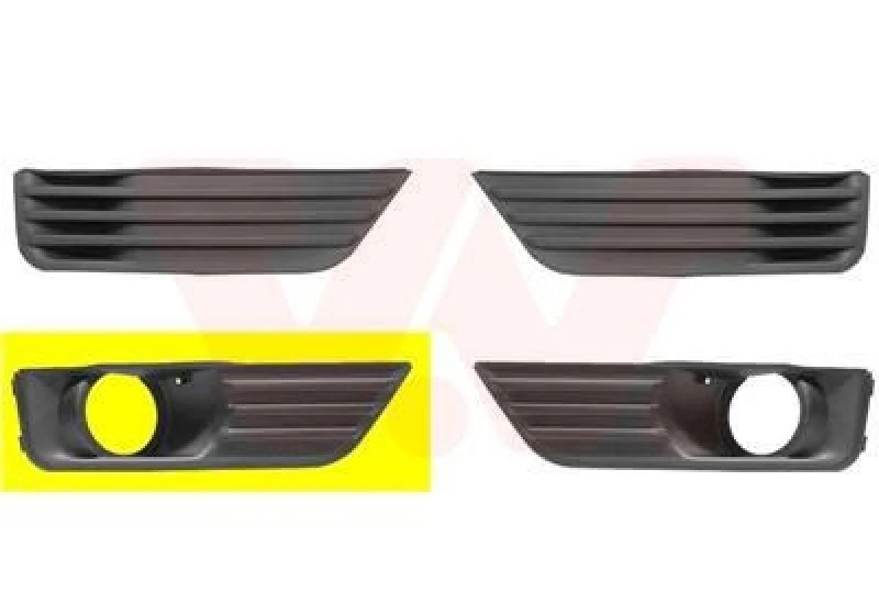 Image of VAN WEZEL Bumper grill VAN WEZEL 1863594