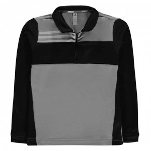 Image of adidas Half Zip Pullover Junior Boys - Grey Three