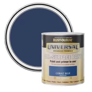 Image of Rust-Oleum Universal Paint Gloss Cobalt Blue 750ml