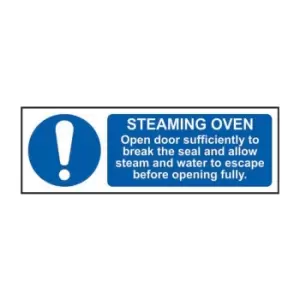 Image of Steaming Oven Open Door Sufficiently to Break The Seal - RPVC (300 x 100mm)