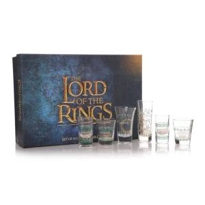 image of Lord Of The Rings - Set of 6 Glasses Set