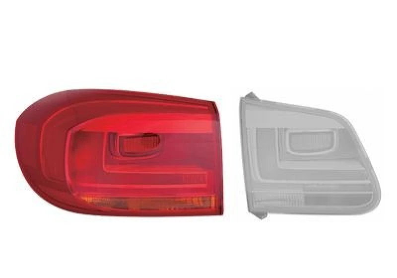 Image of VAN WEZEL 5746931 Rear light Outer section, without bulb holder, Left Combination Rearlight (391)