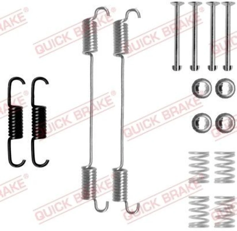 Image of QUICK BRAKE Brake shoe fitting kit QUICK BRAKE 105-0796