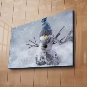 Image of 4570YYC-010 Multicolor Decorative Canvas Painting Snowman