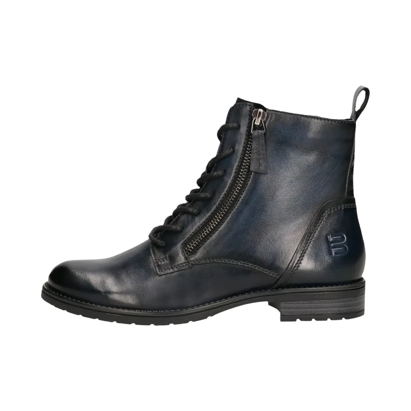 Image of TT.Bagatt Lace-up leather ankle boots with zip For Her TT.Bagatt Bleu Female 36