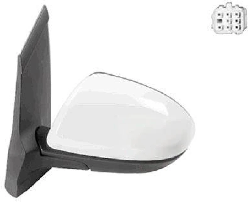 Image of VAN WEZEL 2741827 Wing mirror * HAGUS * Left, Heatable, primed Outside Mirror (50)