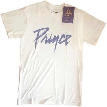Image of Prince - Logo Unisex Large T-Shirt - White